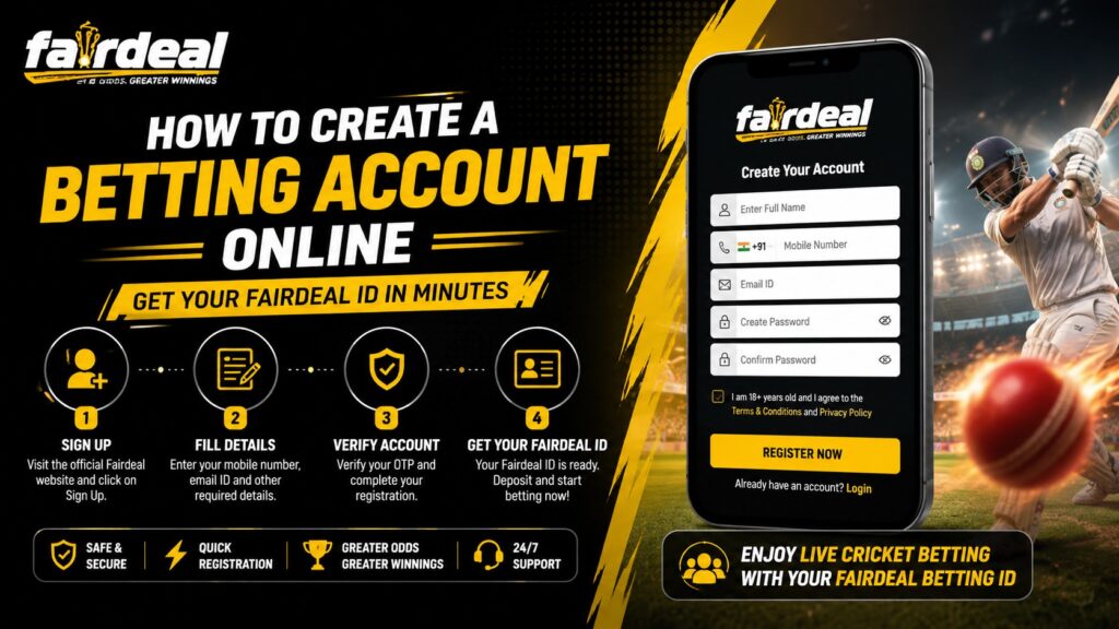 Fairdeal ID online registration guide for live cricket betting and sports betting account creation